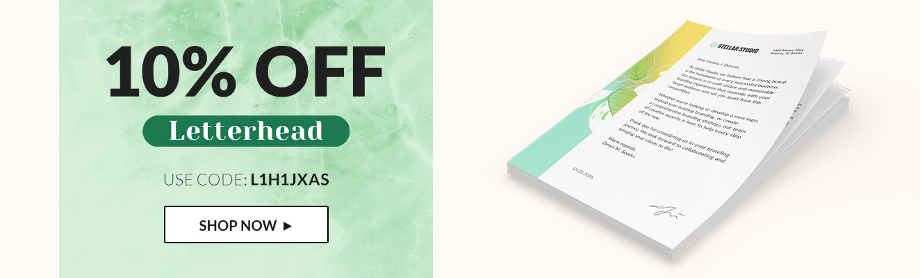 10% off on Letterheads