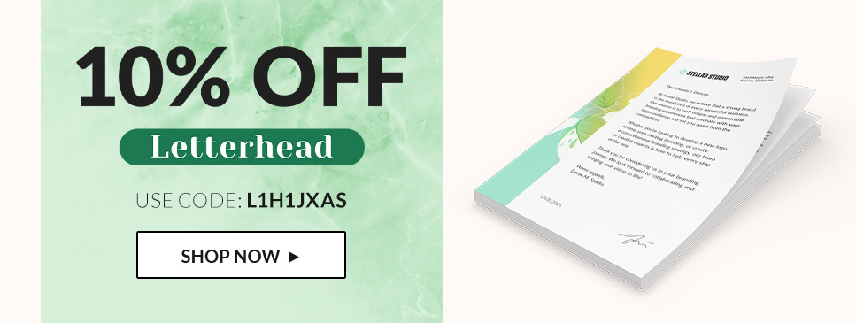 10% off on Letterheads